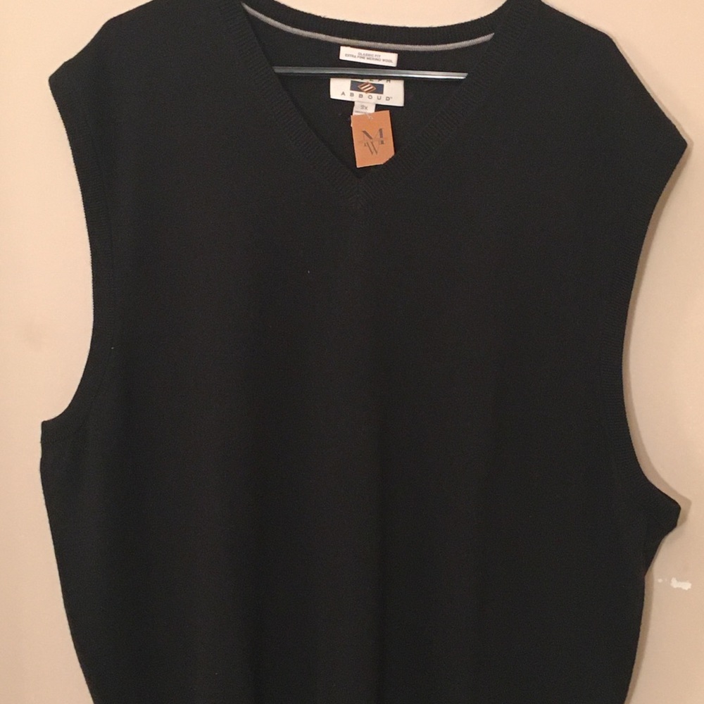 New Joseph Abboud Wool Sweater Vest